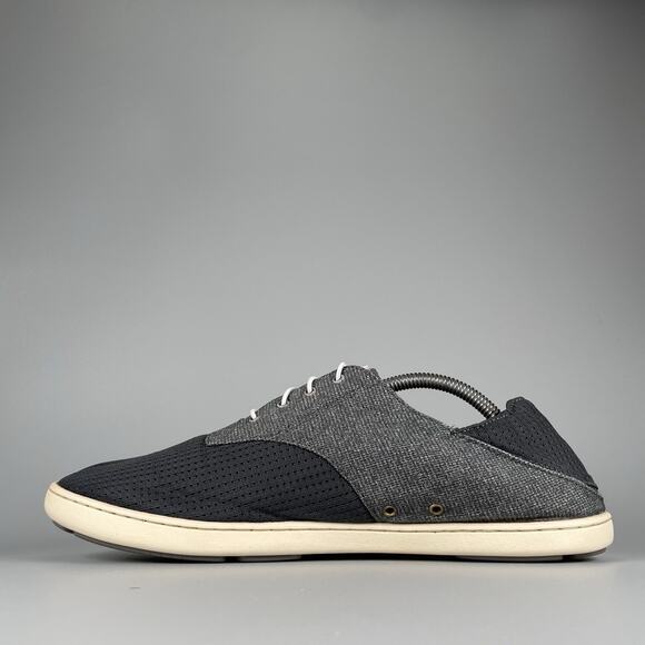 OluKai Nohea Moku Men’s 10.5 Gray Mesh Comfort Sneaker Casual Shoe Beach Sneaker main image 9